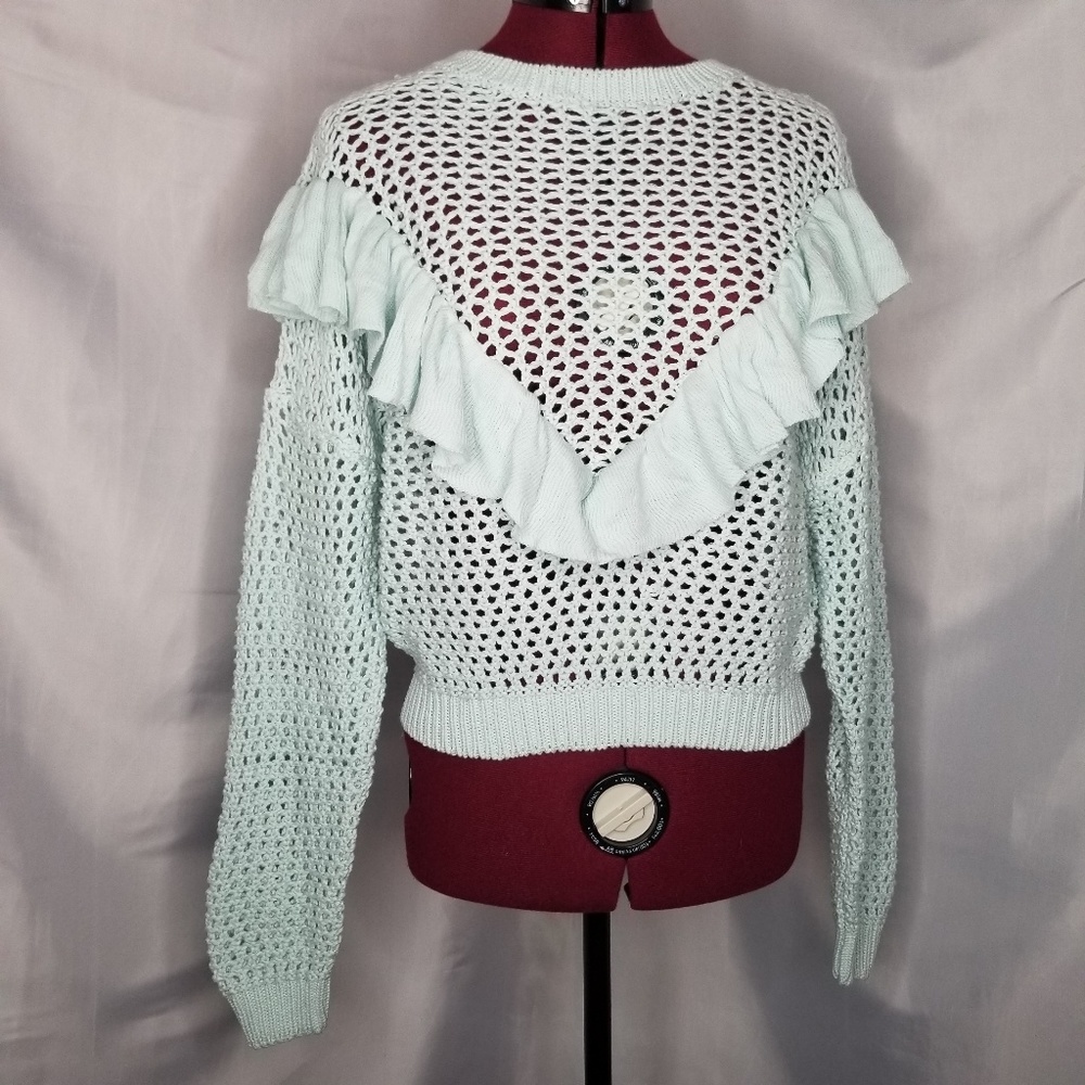 Mint Ruffle Sweater - Picture 5 of 8